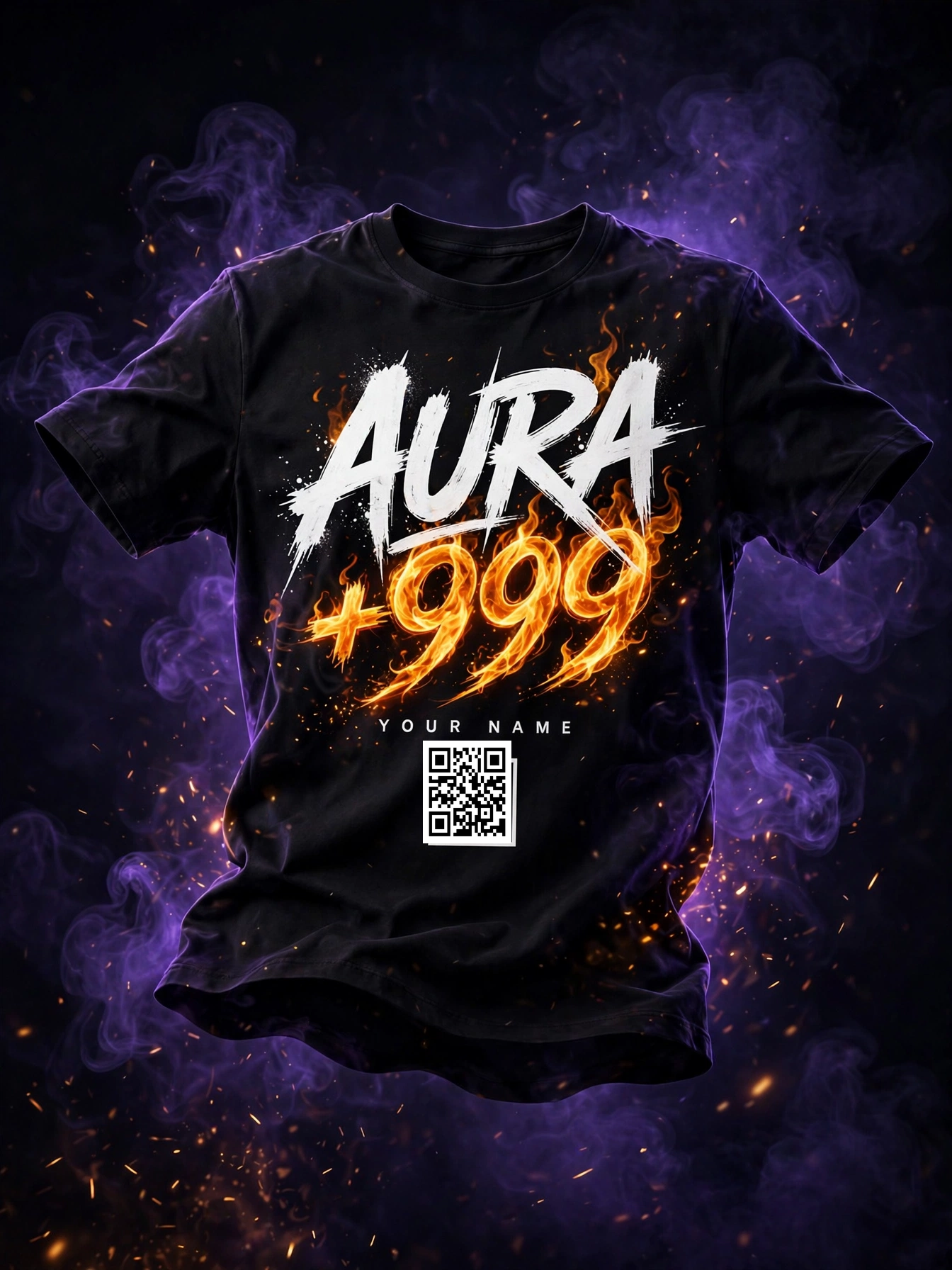 Free personalized AURA t-shirt for 1500 AURA